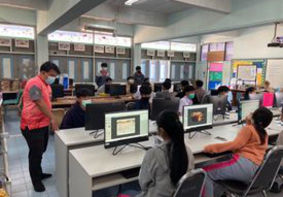 ภาพกิจกรรม  โปรแกรมวิชาวิทยาการคอมพิวเตอร์และเทคโนโลยีสารสนเทศ จัดอบรมเชิงปฏิบัติการ Infographic 3D ด้วยเว็บไซต์