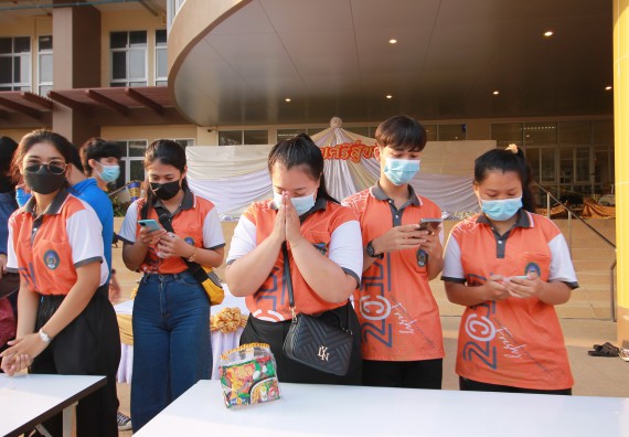 ภาพกิจกรรม  สโมสรนักศึกษาคณะวิทยาศาสตร์และเทคโนโลยี โครงการเรียนรู้ ธำรงศิลปวัฒนธรรมคณะวิทยาศาสตร์และเทคโนโลยี มหาวิทยาลัยราชภัฏกำแพงเพชร ประจำปีงบประมาณ 2565