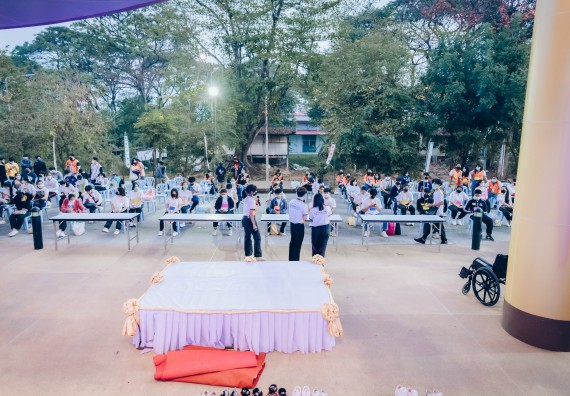 ภาพกิจกรรม  สโมสรนักศึกษาคณะวิทยาศาสตร์และเทคโนโลยี โครงการเรียนรู้ ธำรงศิลปวัฒนธรรมคณะวิทยาศาสตร์และเทคโนโลยี มหาวิทยาลัยราชภัฏกำแพงเพชร ประจำปีงบประมาณ 2565