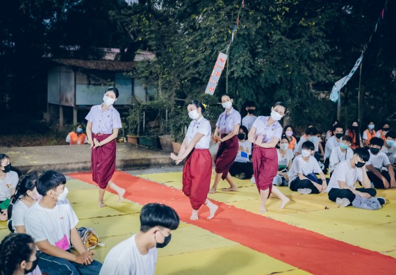 ภาพกิจกรรม  สโมสรนักศึกษาคณะวิทยาศาสตร์และเทคโนโลยี โครงการเรียนรู้ ธำรงศิลปวัฒนธรรมคณะวิทยาศาสตร์และเทคโนโลยี มหาวิทยาลัยราชภัฏกำแพงเพชร ประจำปีงบประมาณ 2565