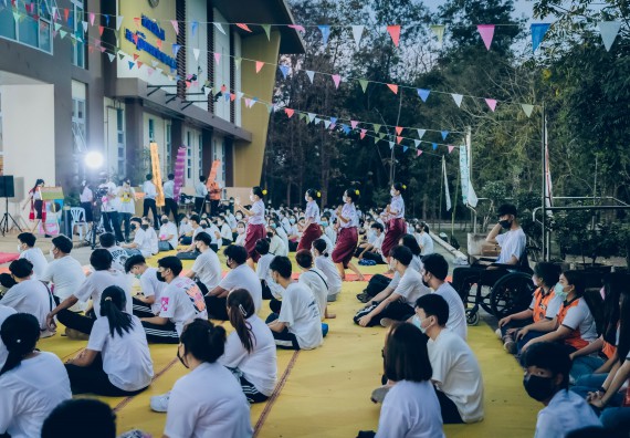 ภาพกิจกรรม  สโมสรนักศึกษาคณะวิทยาศาสตร์และเทคโนโลยี โครงการเรียนรู้ ธำรงศิลปวัฒนธรรมคณะวิทยาศาสตร์และเทคโนโลยี มหาวิทยาลัยราชภัฏกำแพงเพชร ประจำปีงบประมาณ 2565