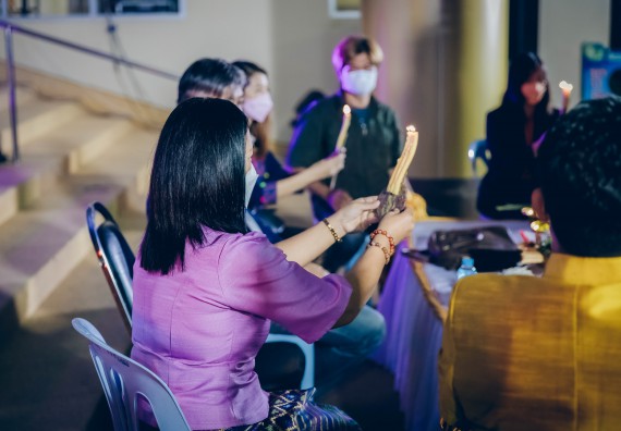 ภาพกิจกรรม  สโมสรนักศึกษาคณะวิทยาศาสตร์และเทคโนโลยี โครงการเรียนรู้ ธำรงศิลปวัฒนธรรมคณะวิทยาศาสตร์และเทคโนโลยี มหาวิทยาลัยราชภัฏกำแพงเพชร ประจำปีงบประมาณ 2565