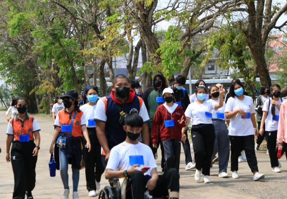 ภาพกิจกรรม  สโมสรนักศึกษาคณะวิทยาศาสตร์และเทคโนโลยี จัดโครงการพัฒนานักศึกษาคณะวิทยาศาสตร์และเทคโนโลยี มหาวิทยาลัยราชภัฏกําแพงเพชร ประจําปีงบประมาณ 2565