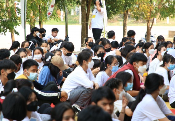 ภาพกิจกรรม  สโมสรนักศึกษาคณะวิทยาศาสตร์และเทคโนโลยี จัดโครงการพัฒนานักศึกษาคณะวิทยาศาสตร์และเทคโนโลยี มหาวิทยาลัยราชภัฏกําแพงเพชร ประจําปีงบประมาณ 2565
