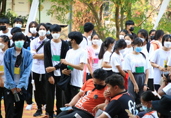 ภาพกิจกรรม  สโมสรนักศึกษาคณะวิทยาศาสตร์และเทคโนโลยี จัดโครงการพัฒนานักศึกษาคณะวิทยาศาสตร์และเทคโนโลยี มหาวิทยาลัยราชภัฏกําแพงเพชร ประจําปีงบประมาณ 2565