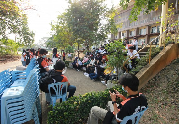 ภาพกิจกรรม  สโมสรนักศึกษาคณะวิทยาศาสตร์และเทคโนโลยี จัดโครงการพัฒนานักศึกษาคณะวิทยาศาสตร์และเทคโนโลยี มหาวิทยาลัยราชภัฏกําแพงเพชร ประจําปีงบประมาณ 2565