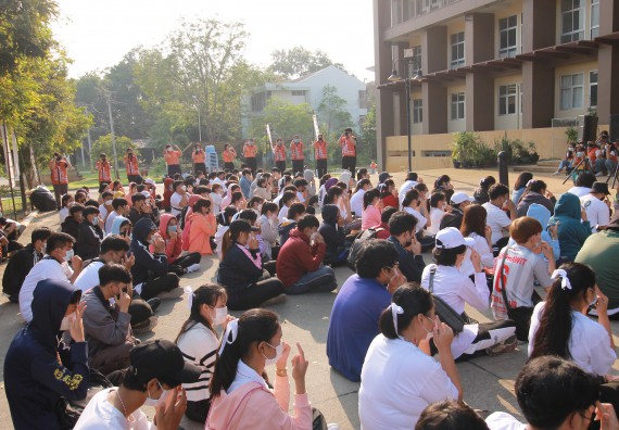 ภาพกิจกรรม  สโมสรนักศึกษาคณะวิทยาศาสตร์และเทคโนโลยี จัดโครงการพัฒนานักศึกษาคณะวิทยาศาสตร์และเทคโนโลยี มหาวิทยาลัยราชภัฏกําแพงเพชร ประจําปีงบประมาณ 2565