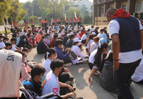 ภาพกิจกรรม  สโมสรนักศึกษาคณะวิทยาศาสตร์และเทคโนโลยี จัดโครงการพัฒนานักศึกษาคณะวิทยาศาสตร์และเทคโนโลยี มหาวิทยาลัยราชภัฏกําแพงเพชร ประจําปีงบประมาณ 2565