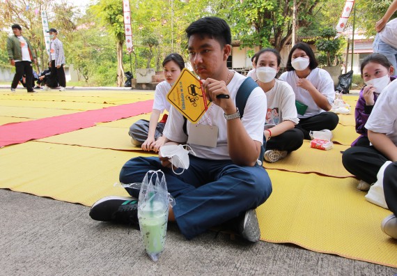 ภาพกิจกรรม  สโมสรนักศึกษาคณะวิทยาศาสตร์และเทคโนโลยี จัดโครงการพัฒนานักศึกษาคณะวิทยาศาสตร์และเทคโนโลยี มหาวิทยาลัยราชภัฏกําแพงเพชร ประจําปีงบประมาณ 2565