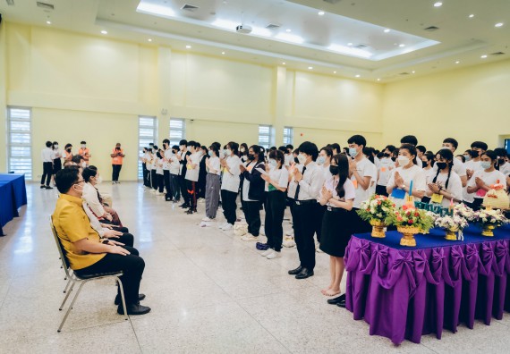 ภาพกิจกรรม  สโมสรนักศึกษาคณะวิทยาศาสตร์และเทคโนโลยี จัดโครงการพัฒนานักศึกษาคณะวิทยาศาสตร์และเทคโนโลยี มหาวิทยาลัยราชภัฏกําแพงเพชร ประจําปีงบประมาณ 2565