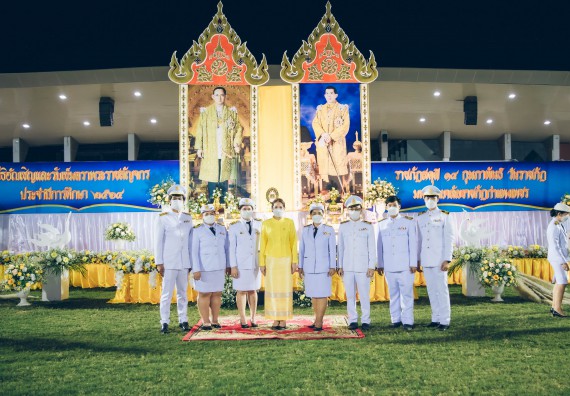 ภาพกิจกรรม  คณะวิทยาศาสตร์และเทคโนโลยี  เข้าร่วมพิธีวันราชภัฏ
