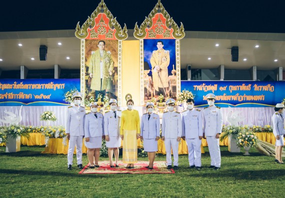 ภาพกิจกรรม  คณะวิทยาศาสตร์และเทคโนโลยี  เข้าร่วมพิธีวันราชภัฏ