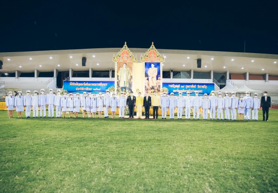 ภาพกิจกรรม  คณะวิทยาศาสตร์และเทคโนโลยี  เข้าร่วมพิธีวันราชภัฏ