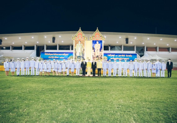 ภาพกิจกรรม  คณะวิทยาศาสตร์และเทคโนโลยี  เข้าร่วมพิธีวันราชภัฏ