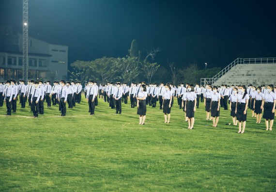 ภาพกิจกรรม  คณะวิทยาศาสตร์และเทคโนโลยี  เข้าร่วมพิธีวันราชภัฏ