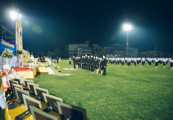 ภาพกิจกรรม  คณะวิทยาศาสตร์และเทคโนโลยี  เข้าร่วมพิธีวันราชภัฏ