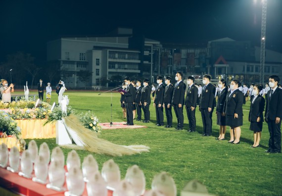 ภาพกิจกรรม  คณะวิทยาศาสตร์และเทคโนโลยี  เข้าร่วมพิธีวันราชภัฏ