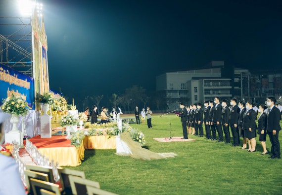 ภาพกิจกรรม  คณะวิทยาศาสตร์และเทคโนโลยี  เข้าร่วมพิธีวันราชภัฏ