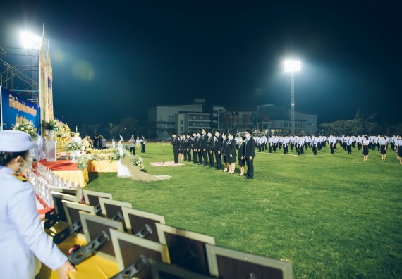 ภาพกิจกรรม  คณะวิทยาศาสตร์และเทคโนโลยี  เข้าร่วมพิธีวันราชภัฏ