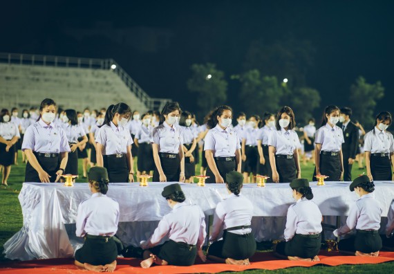ภาพกิจกรรม  คณะวิทยาศาสตร์และเทคโนโลยี  เข้าร่วมพิธีวันราชภัฏ