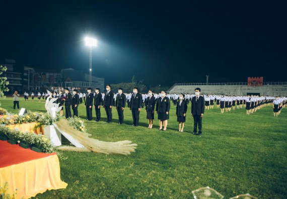 ภาพกิจกรรม  คณะวิทยาศาสตร์และเทคโนโลยี  เข้าร่วมพิธีวันราชภัฏ