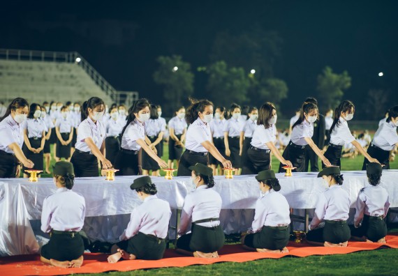 ภาพกิจกรรม  คณะวิทยาศาสตร์และเทคโนโลยี  เข้าร่วมพิธีวันราชภัฏ