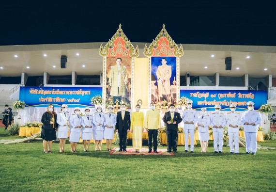 ภาพกิจกรรม  คณะวิทยาศาสตร์และเทคโนโลยี  เข้าร่วมพิธีวันราชภัฏ