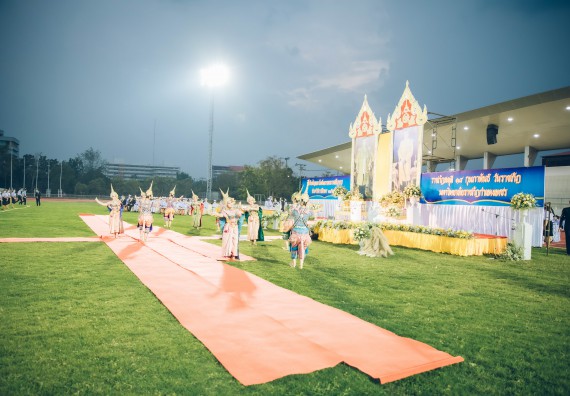 ภาพกิจกรรม  คณะวิทยาศาสตร์และเทคโนโลยี  เข้าร่วมพิธีวันราชภัฏ