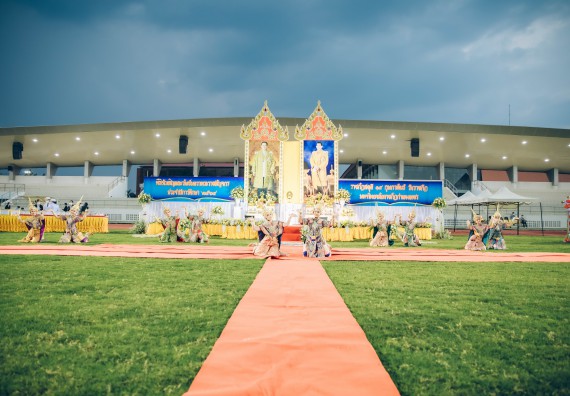 ภาพกิจกรรม  คณะวิทยาศาสตร์และเทคโนโลยี  เข้าร่วมพิธีวันราชภัฏ