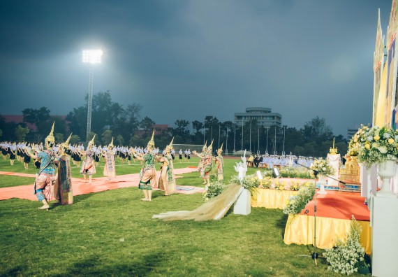 ภาพกิจกรรม  คณะวิทยาศาสตร์และเทคโนโลยี  เข้าร่วมพิธีวันราชภัฏ