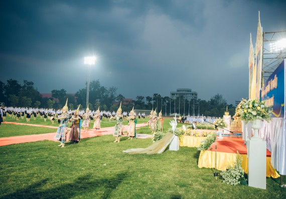 ภาพกิจกรรม  คณะวิทยาศาสตร์และเทคโนโลยี  เข้าร่วมพิธีวันราชภัฏ