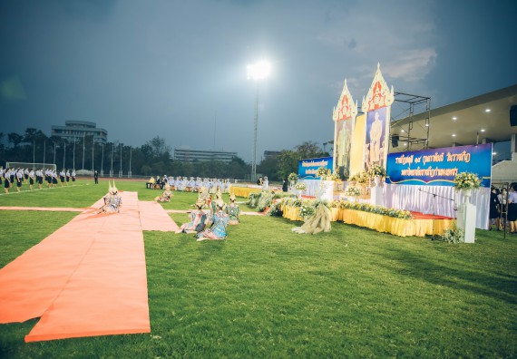 ภาพกิจกรรม  คณะวิทยาศาสตร์และเทคโนโลยี  เข้าร่วมพิธีวันราชภัฏ