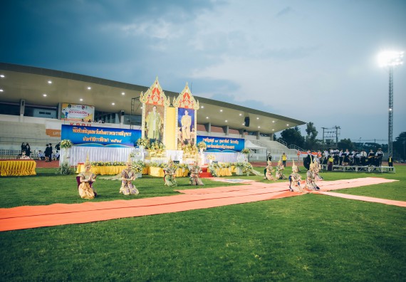 ภาพกิจกรรม  คณะวิทยาศาสตร์และเทคโนโลยี  เข้าร่วมพิธีวันราชภัฏ