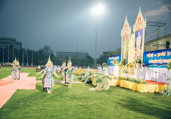 ภาพกิจกรรม  คณะวิทยาศาสตร์และเทคโนโลยี  เข้าร่วมพิธีวันราชภัฏ