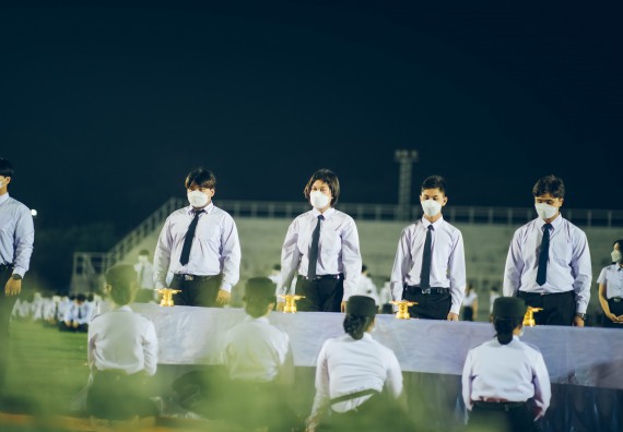 ภาพกิจกรรม  คณะวิทยาศาสตร์และเทคโนโลยี  เข้าร่วมพิธีวันราชภัฏ