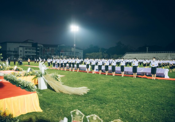 ภาพกิจกรรม  คณะวิทยาศาสตร์และเทคโนโลยี  เข้าร่วมพิธีวันราชภัฏ