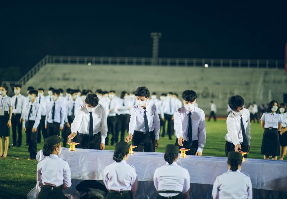 ภาพกิจกรรม  คณะวิทยาศาสตร์และเทคโนโลยี  เข้าร่วมพิธีวันราชภัฏ