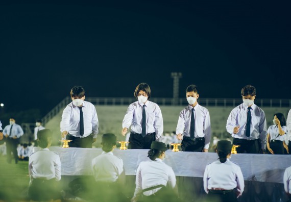 ภาพกิจกรรม  คณะวิทยาศาสตร์และเทคโนโลยี  เข้าร่วมพิธีวันราชภัฏ