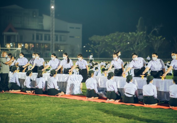 ภาพกิจกรรม  คณะวิทยาศาสตร์และเทคโนโลยี  เข้าร่วมพิธีวันราชภัฏ