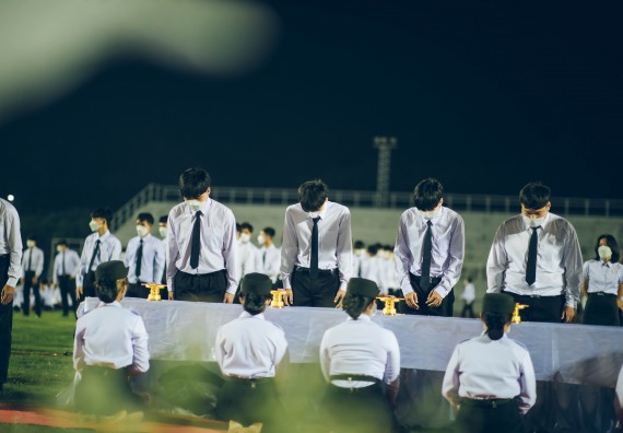 ภาพกิจกรรม  คณะวิทยาศาสตร์และเทคโนโลยี  เข้าร่วมพิธีวันราชภัฏ