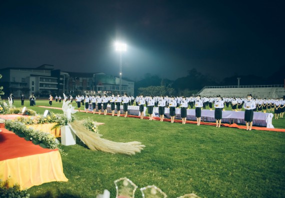 ภาพกิจกรรม  คณะวิทยาศาสตร์และเทคโนโลยี  เข้าร่วมพิธีวันราชภัฏ
