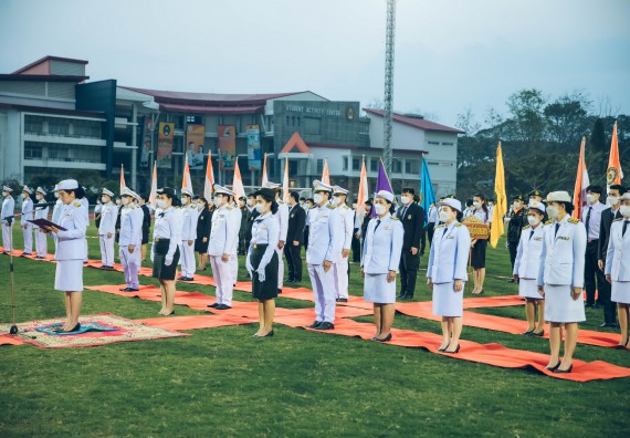 ภาพกิจกรรม  คณะวิทยาศาสตร์และเทคโนโลยี  เข้าร่วมพิธีวันราชภัฏ