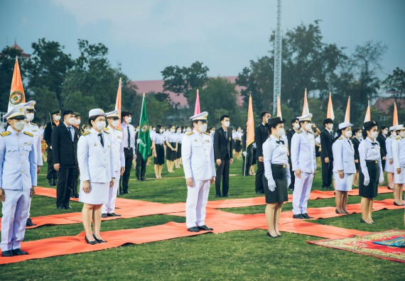 ภาพกิจกรรม  คณะวิทยาศาสตร์และเทคโนโลยี  เข้าร่วมพิธีวันราชภัฏ