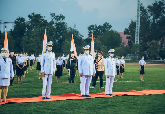 ภาพกิจกรรม  คณะวิทยาศาสตร์และเทคโนโลยี  เข้าร่วมพิธีวันราชภัฏ