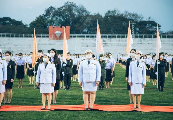 ภาพกิจกรรม  คณะวิทยาศาสตร์และเทคโนโลยี  เข้าร่วมพิธีวันราชภัฏ