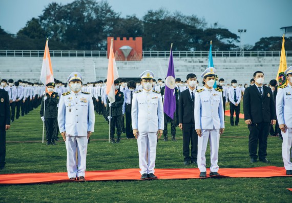 ภาพกิจกรรม  คณะวิทยาศาสตร์และเทคโนโลยี  เข้าร่วมพิธีวันราชภัฏ