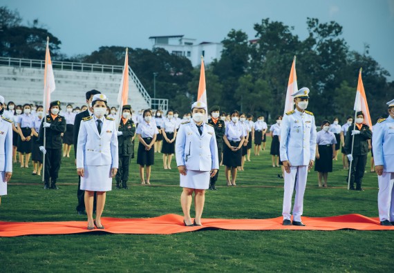 ภาพกิจกรรม  คณะวิทยาศาสตร์และเทคโนโลยี  เข้าร่วมพิธีวันราชภัฏ