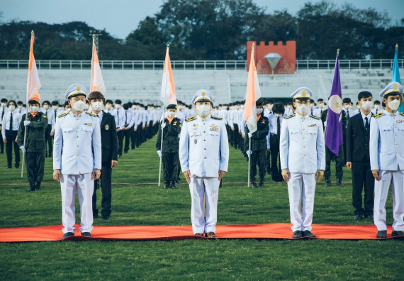 ภาพกิจกรรม  คณะวิทยาศาสตร์และเทคโนโลยี  เข้าร่วมพิธีวันราชภัฏ