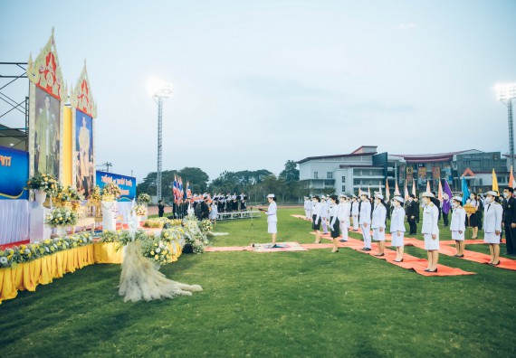 ภาพกิจกรรม  คณะวิทยาศาสตร์และเทคโนโลยี  เข้าร่วมพิธีวันราชภัฏ