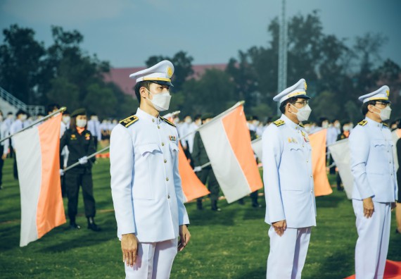ภาพกิจกรรม  คณะวิทยาศาสตร์และเทคโนโลยี  เข้าร่วมพิธีวันราชภัฏ